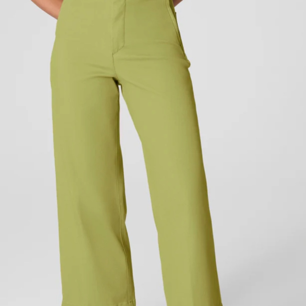 NWT SPANX  Stretch Twill Cropped Wide Leg Pant